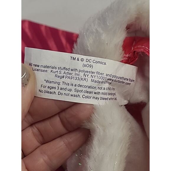 Supergirl Christmas Stocking NEW by Kurt S Adler 18" Hot Pink "S" Logo DC Comics - Picture 10 of 11